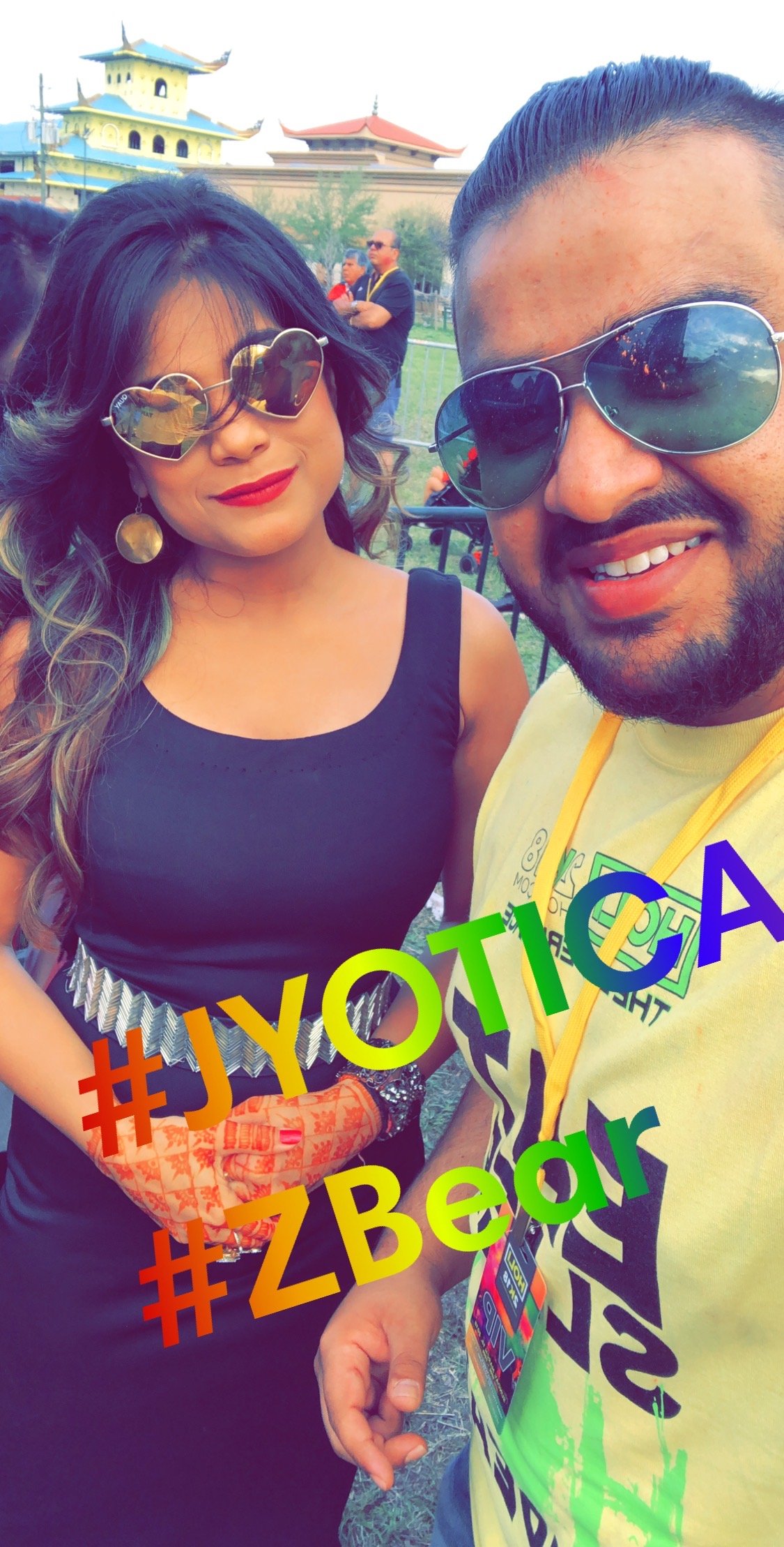 Zubair Firoz with Bollywood Celebrity