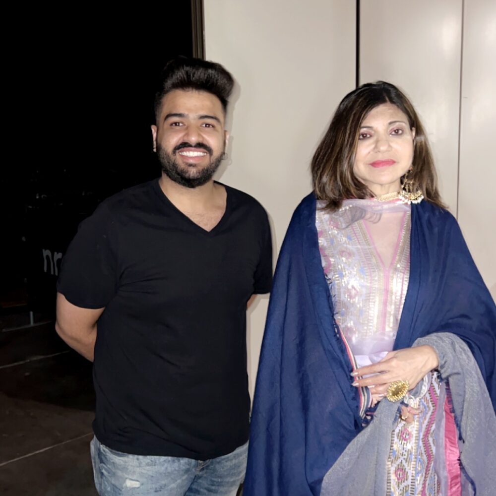 Zubair Firoz with Bollywood Celebrity