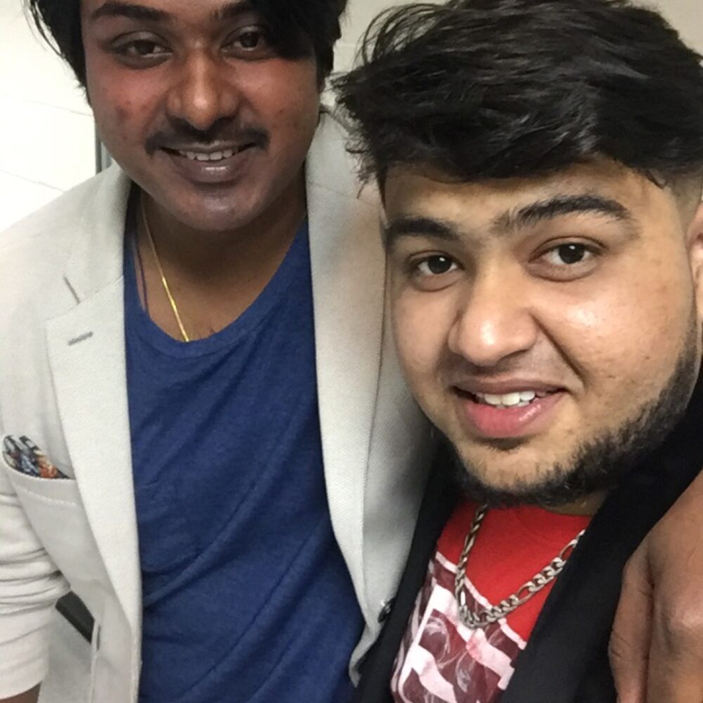 Zubair Firoz with Bollywood Celebrity