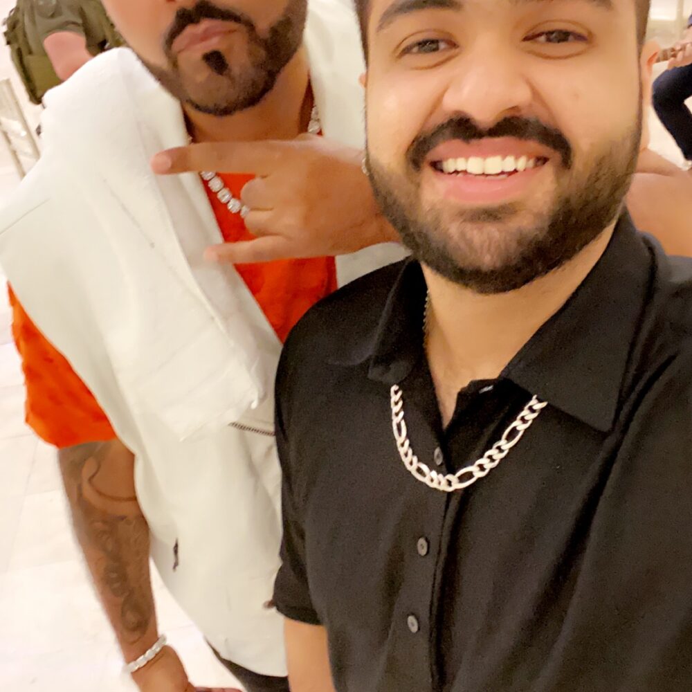 Zubair Firoz with Bollywood Celebrity