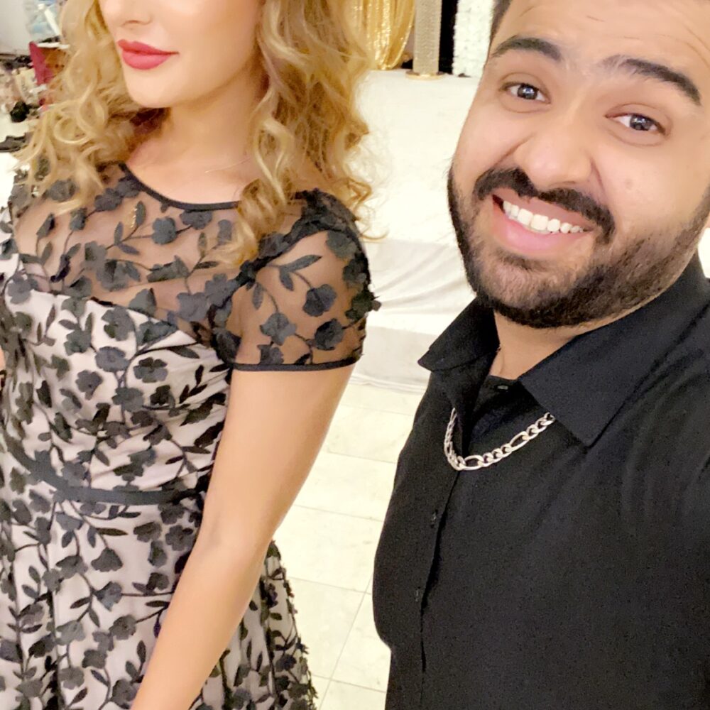 Zubair Firoz with Bollywood Celebrity